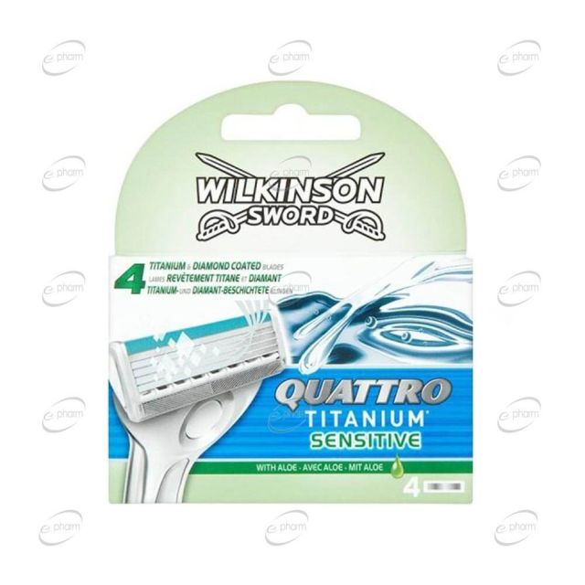 Wilkinson Sword Quattro Titanium Резервни ножчета