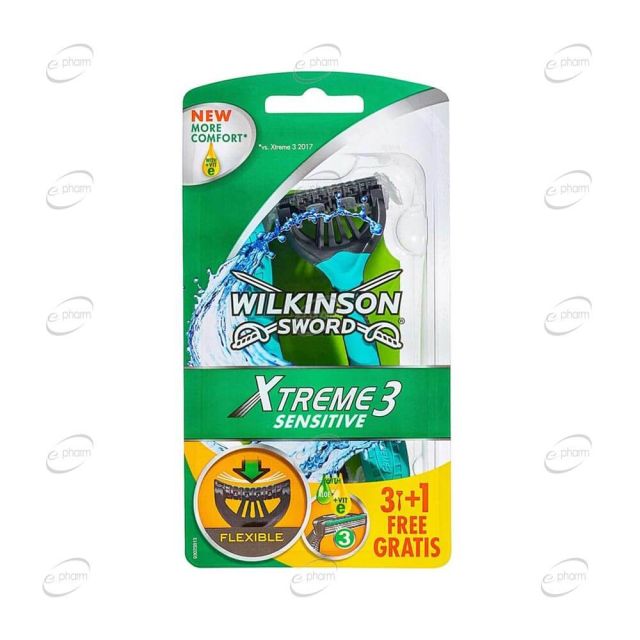 Wilkinson Sword Xtreme 3 Comfort Sensitive Самобръсначка 3+1 бр.