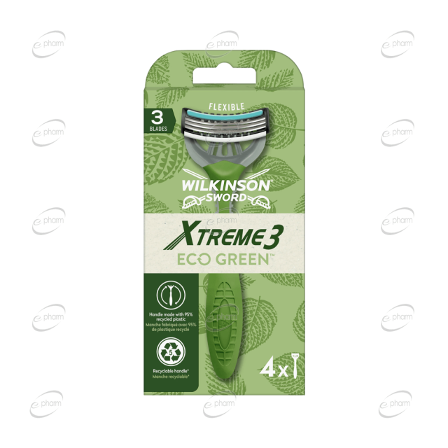 Wilkinson Xtreme 3 Eco Green Самобръсначка пакет