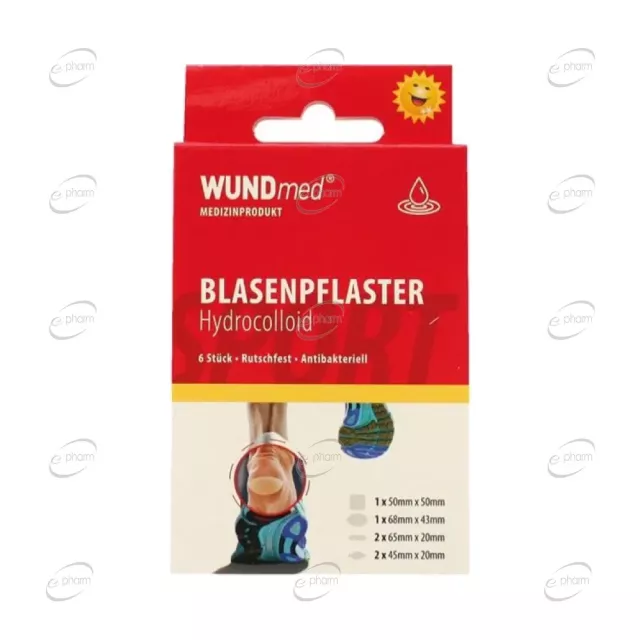 WUNDmed Пластир за чувствителна кожа хидроколоидни пластири против мехури