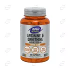 АРГИНИН И ОРНИТИН 500/250 mg капсули Now Foods