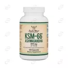АШВАГАНДА KSM-66 капсули DOUBLE WOOD