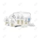 AVENT Комплект за кърмене с ръчна помпа Natural Motion със стерилизатор, шишета, залъгалка, биберони и четка