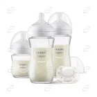 AVENT Комплект за новородено Natural Response стъклени шишета + залъгалка