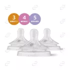 AVENT Natural Response биберони комплект 3, 4, 5 дупки ( 3+ м )