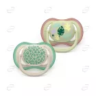 AVENT Ортодонтични залъгалки Ultra air + стерилизаторна кутия (6-18 месеца) - листа