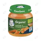 Gerber Organic Пюре морков и сладък картоф