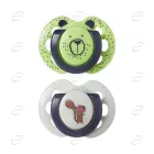 Tommee Tippee Fun Friends Ортодонтични залъгалки (0-6 месеца) - мече/катерица