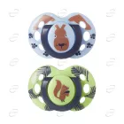 Tommee Tippee Fun Friends Ортодонтични залъгалки (18-36 месеца) - заек/катерица