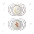Tommee Tippee Night Ортодонтични залъгалки (18-36 месеца) - луна/листо