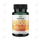 VITAMIN C WITH ROSE HIPS капсули SWANSON